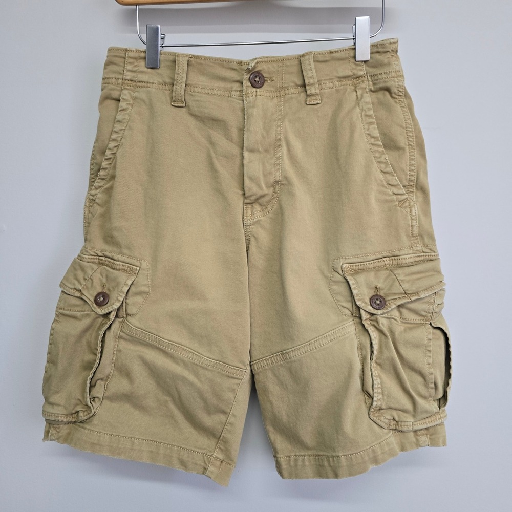 American Eagle Cargo‎ Shorts Mens 28 Tan Extreme Flex Classic Utility Gorpcore